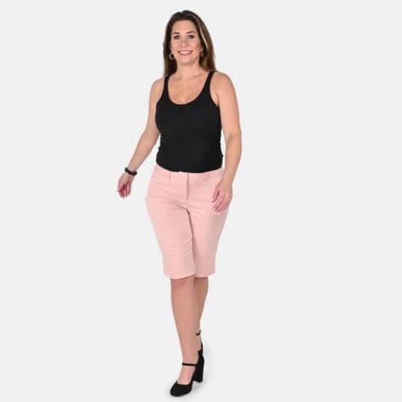 Harve Benard Bermuda Shorts size 8 in Mellow Rose - Picture 1 of 5